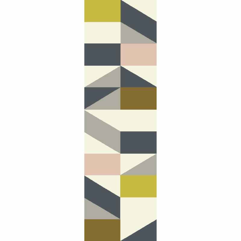 Scion Nuevo Geometric Indoor Outdoor Runner Rugs 426102 Blush Pink