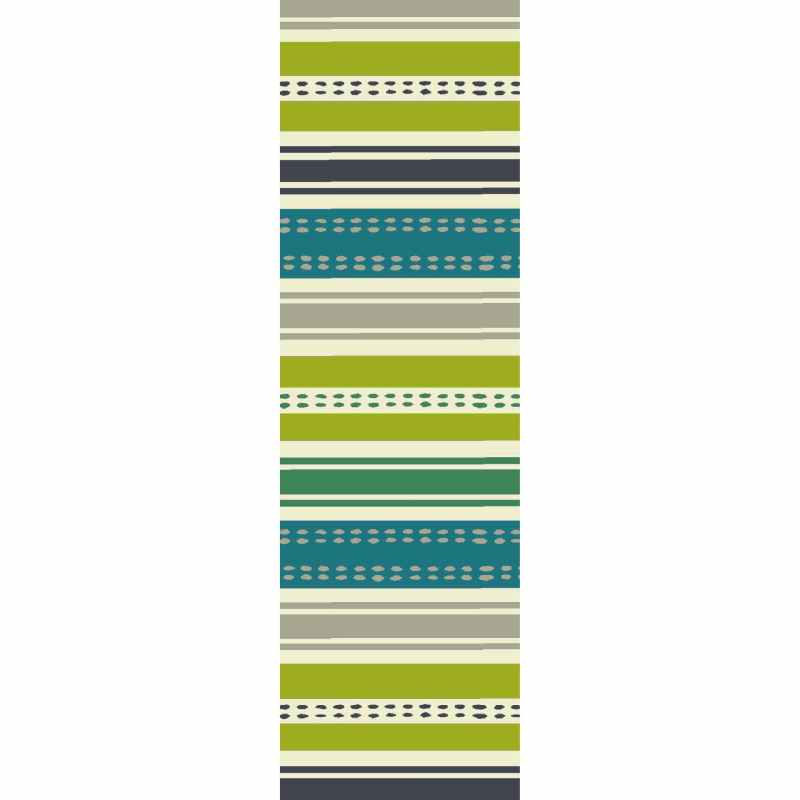 Scion Rivi Kiwi Stripe Indoor Outdoor Runner Rugs 426908 Green