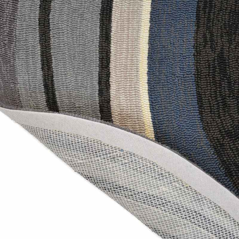 Habitat Aura Indoor Outdoor Abstract Shape Rugs Grey 477304