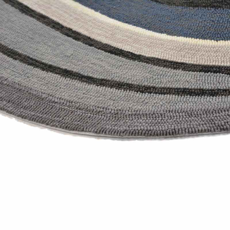 Habitat Aura Indoor Outdoor Abstract Shape Rugs Grey 477304