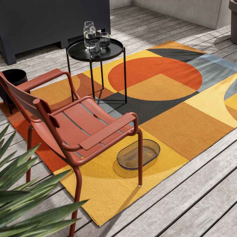 Habitat Matisse Indoor Outdoor Geometric Rugs in Multi 411705