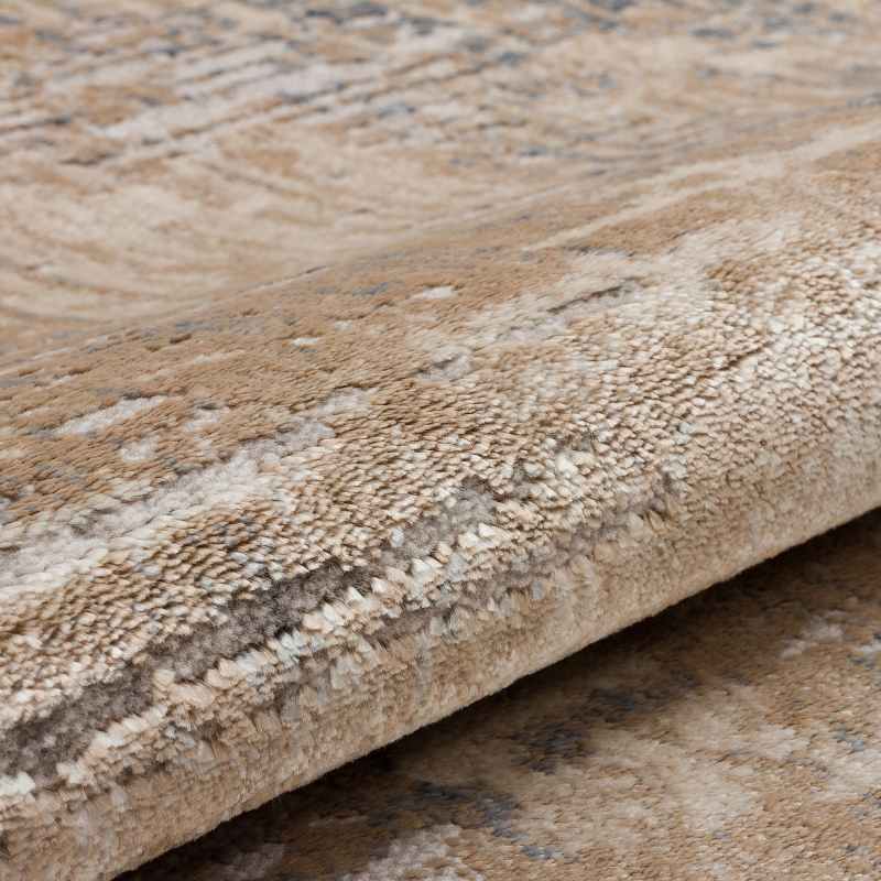 Luzon Abstract Rugs By Concept Loom LUZ802 in Taupe Blue