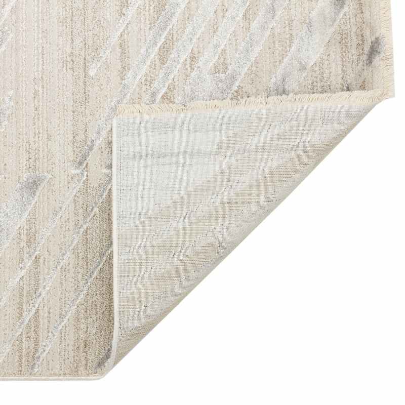 Onyx ONX09 Abstract Rugs in Silver Beige