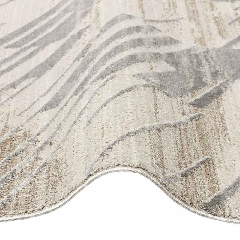 Onyx ONX09 Abstract Rugs in Silver Beige