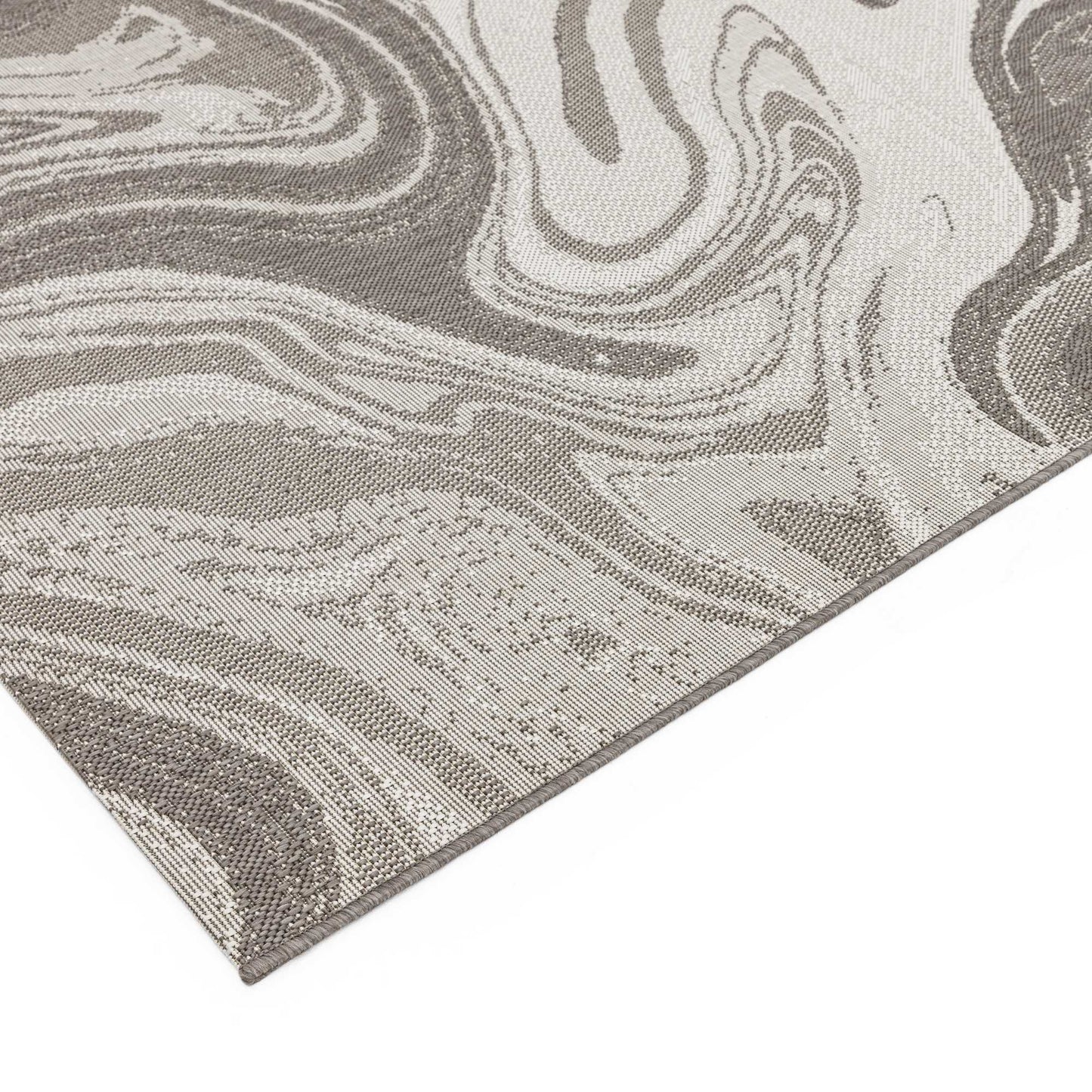 Patio PAT20 Marble Indoor Outdoor Rugs in Natural Beige