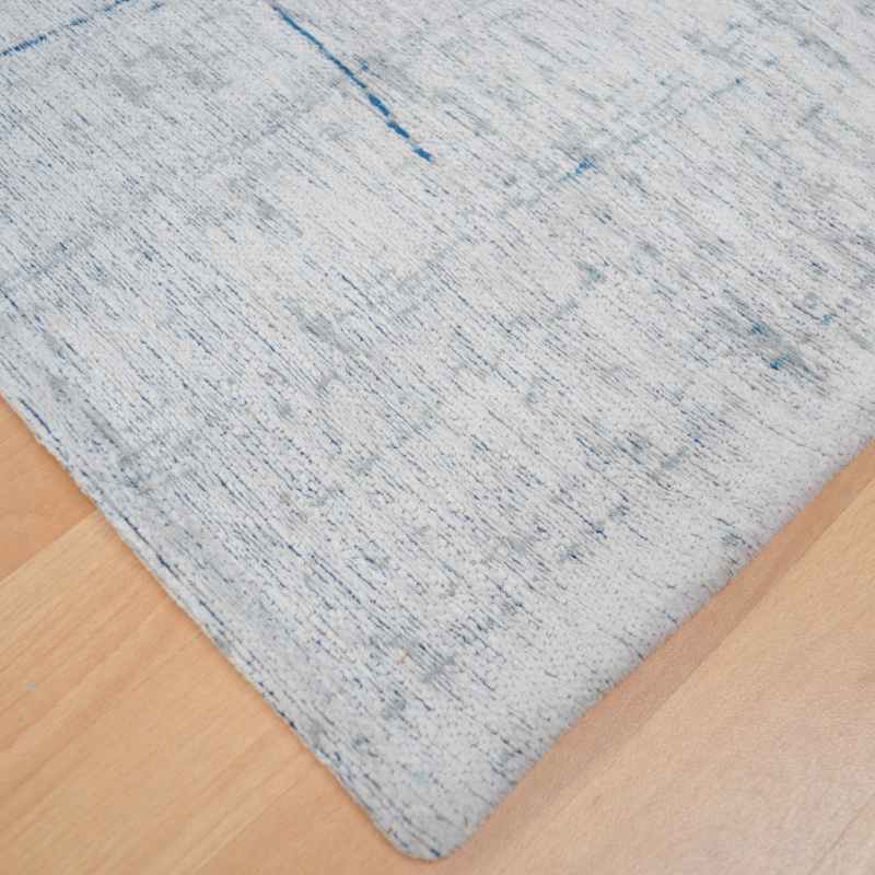 Mad Men Griff 8421 Abstract Runner Rug in Bronx Azurite by Louis De Poortere