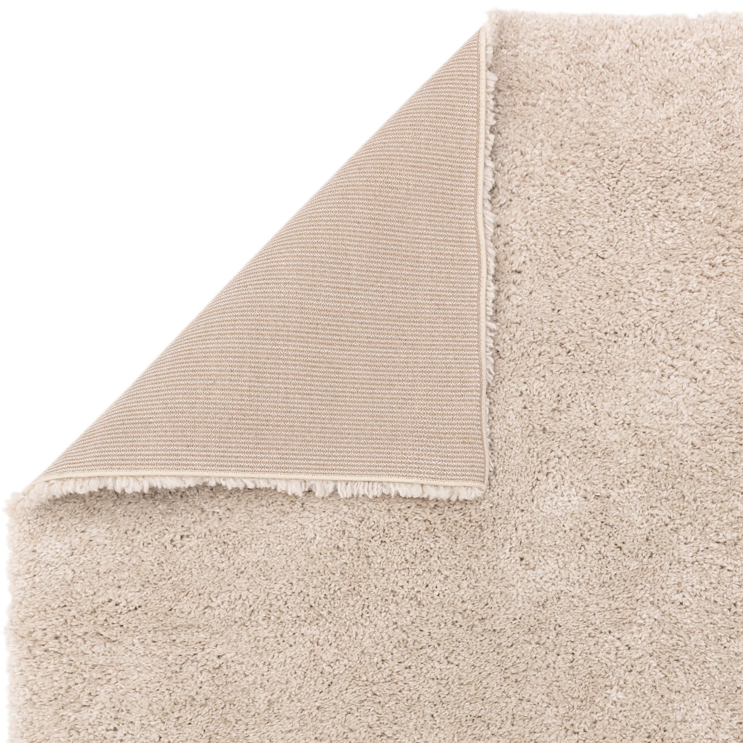 Ritchie Soft Plain Shaggy Rugs in Beige