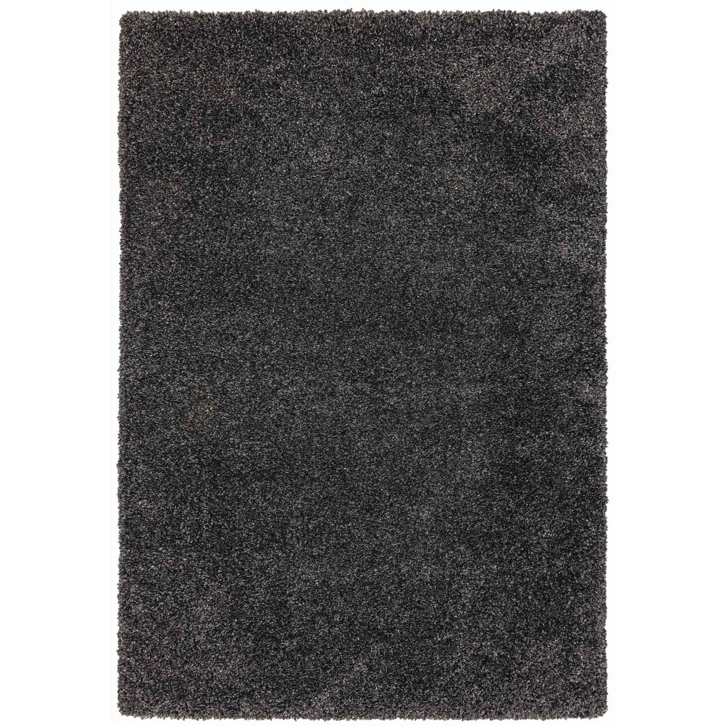 Ritchie Soft Plain Shaggy Rugs in Charcoal Grey