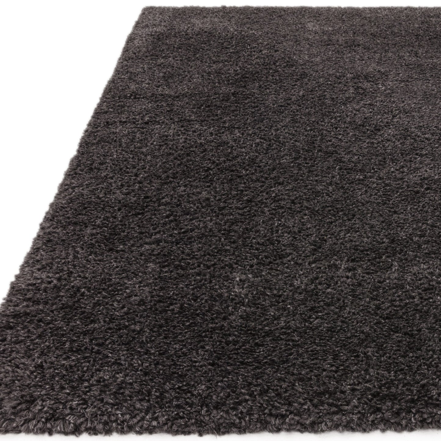 Ritchie Soft Plain Shaggy Rugs in Charcoal Grey
