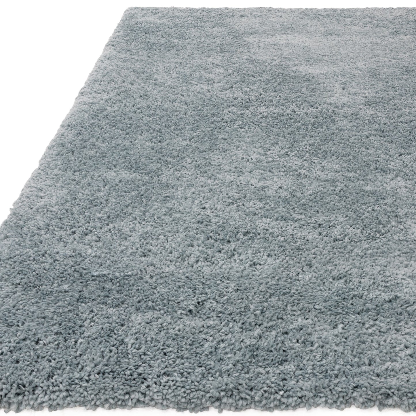 Ritchie Soft Plain Shaggy Rugs in Duck Egg Blue