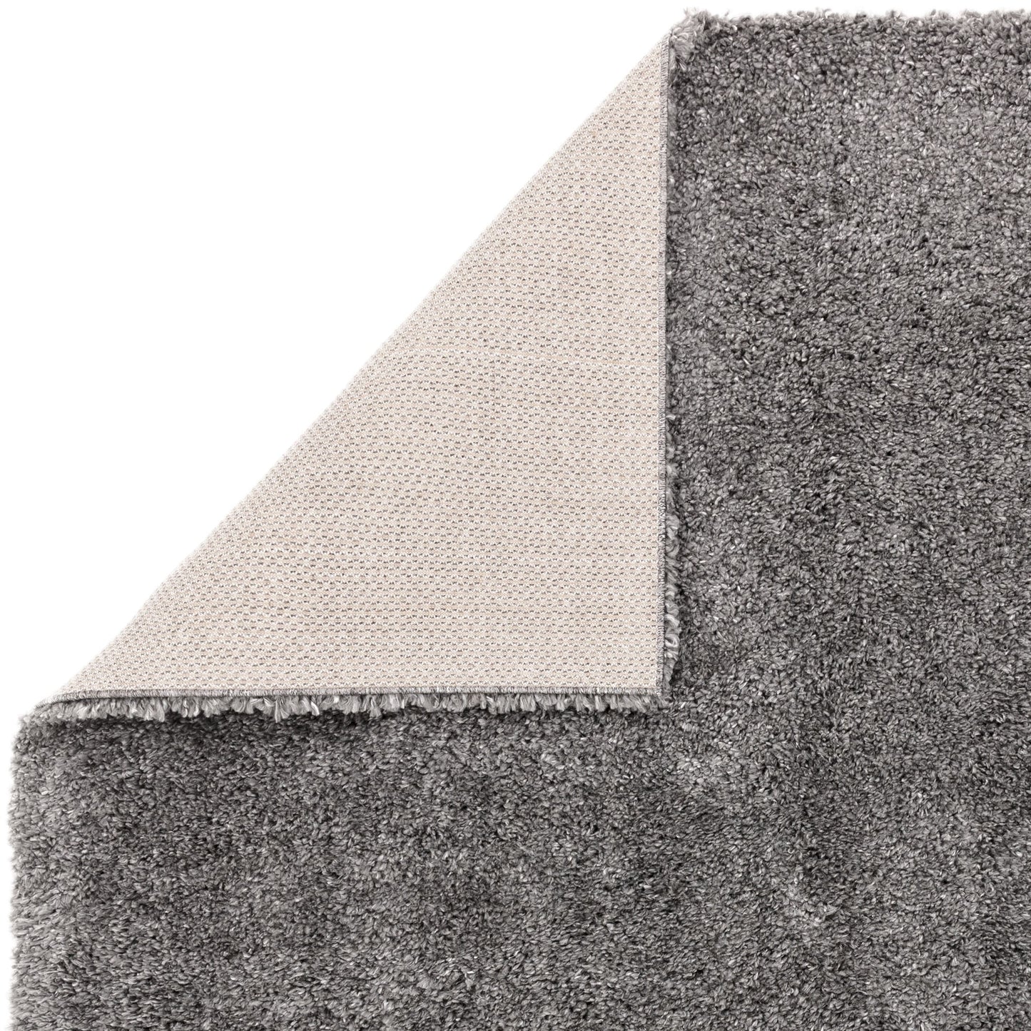 Ritchie Soft Plain Shaggy Rugs in Grey