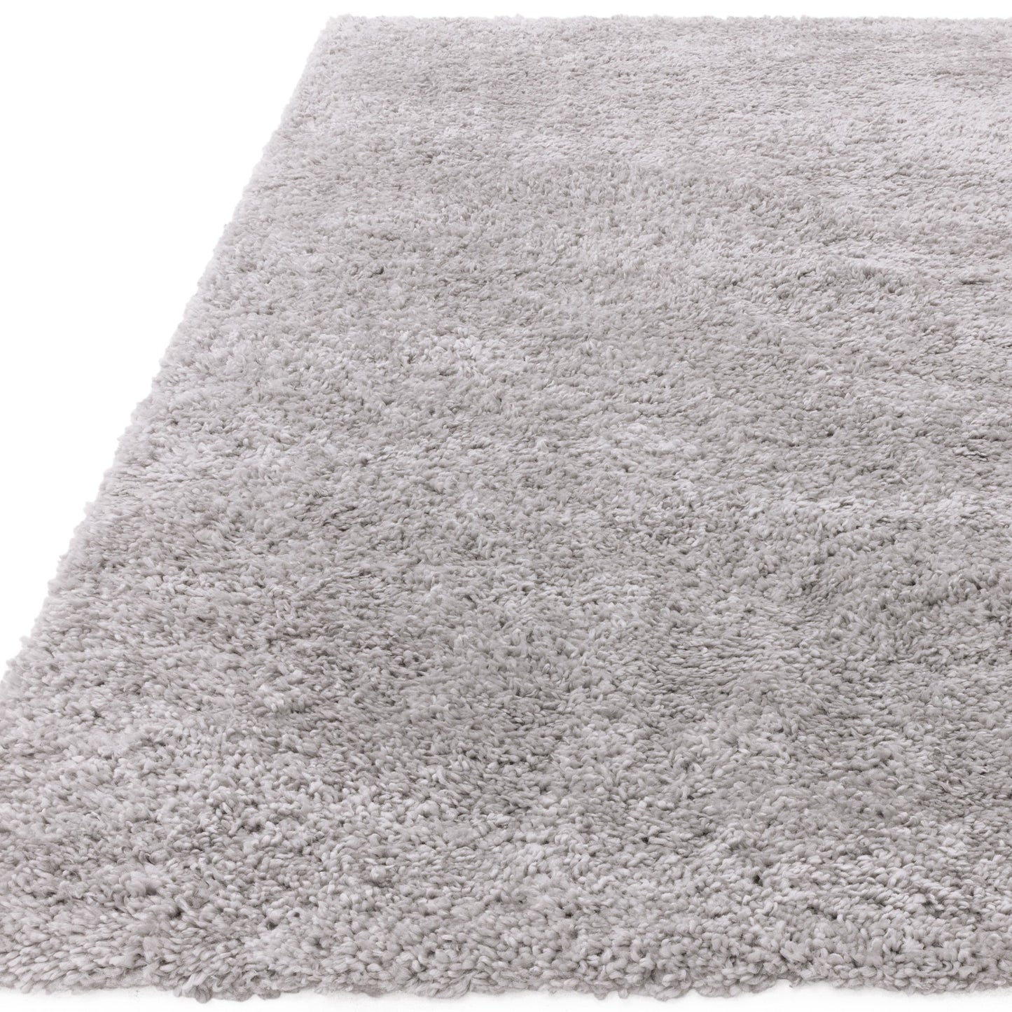 Ritchie Soft Plain Shaggy Rugs in Light Grey