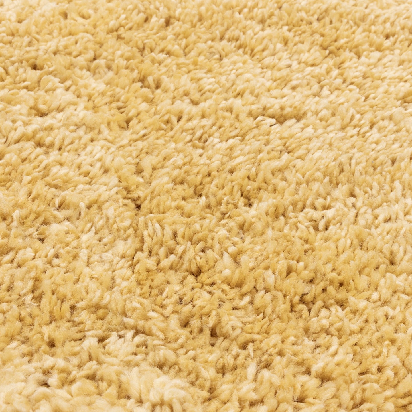 Ritchie Soft Plain Shaggy Rugs in Yellow