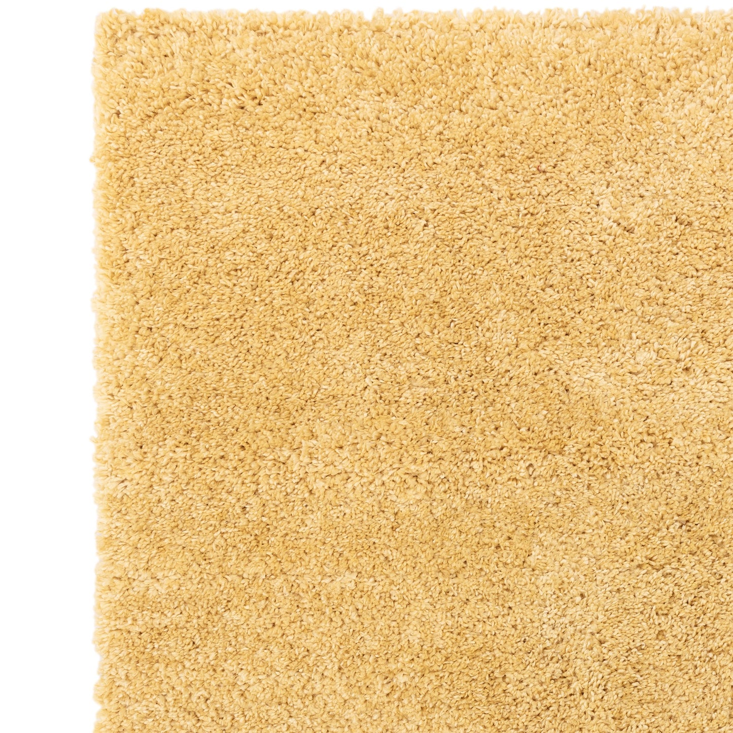 Ritchie Soft Plain Shaggy Rugs in Yellow