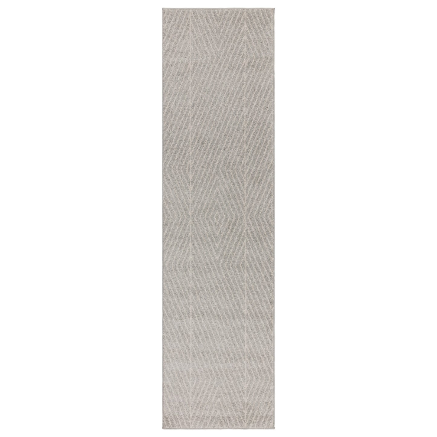 Muse MU09 Geometric Striped Woven Rug in Black Cream