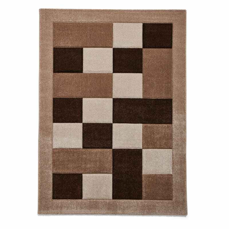 Brooklyn Modern Blocks Rugs BRK04 in Beige