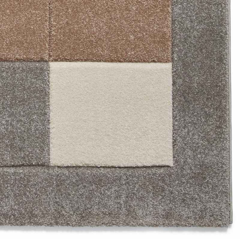 Brooklyn Modern Blocks Rugs BRK04 in Grey Beige