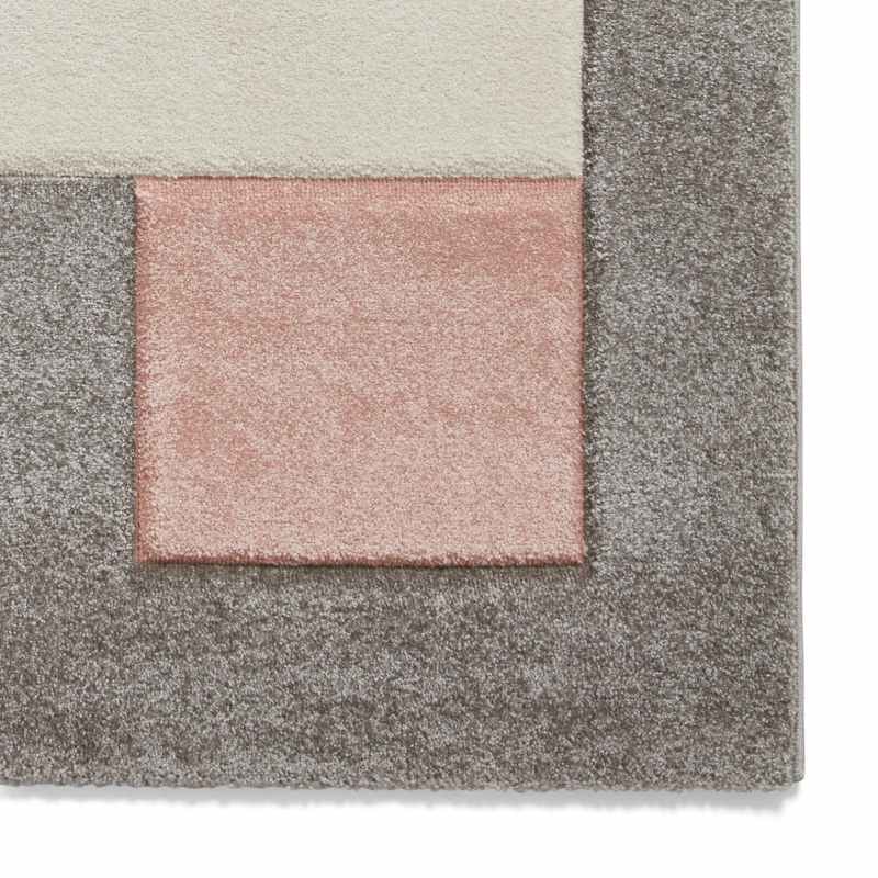 Brooklyn Modern Blocks Rugs BRK04 in Grey Rose