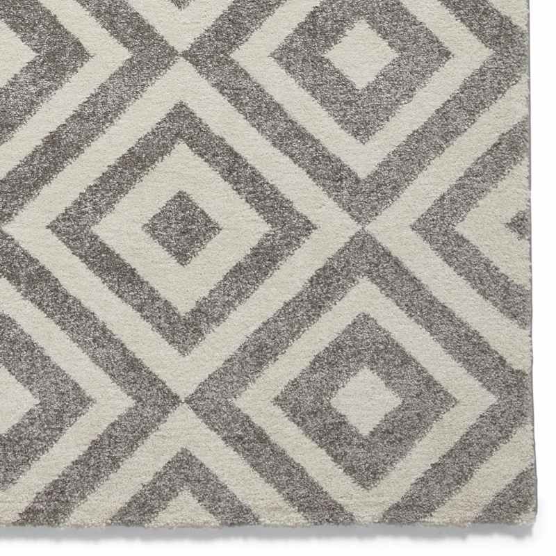 Brooklyn Modern Geometric Rugs BRK89 in Grey white