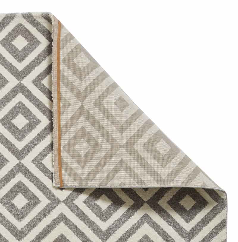 Brooklyn Modern Geometric Rugs BRK89 in Grey white