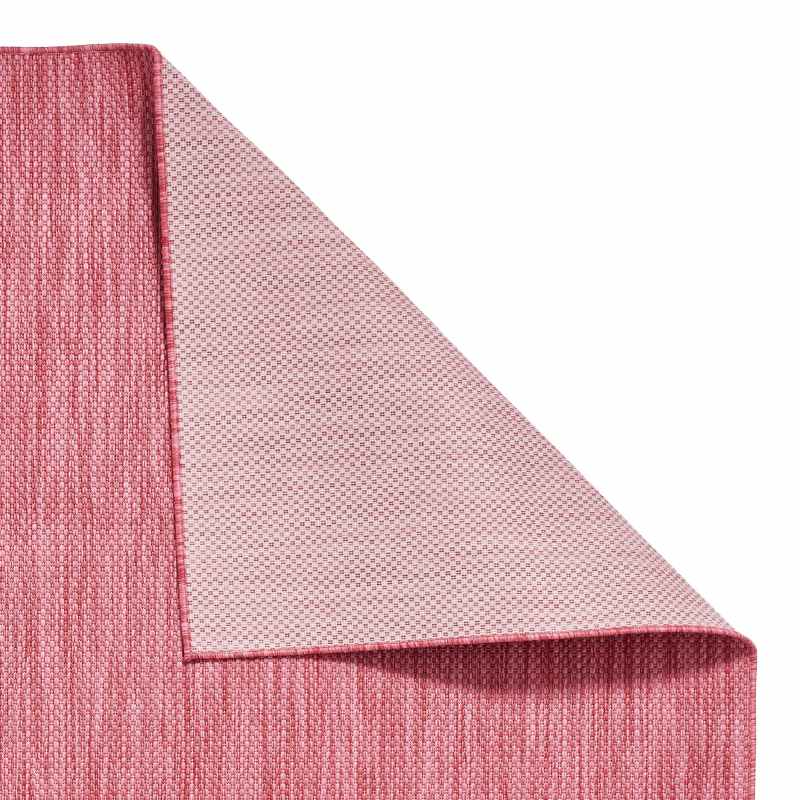 POP Plain Indoor Outdoor Boho Rug in Red