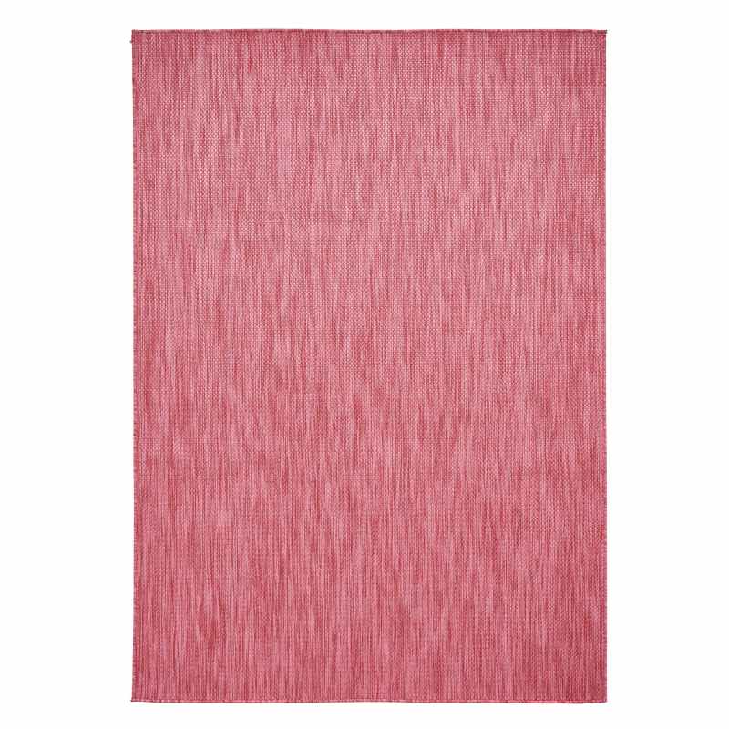 POP Plain Indoor Outdoor Boho Rug in Red