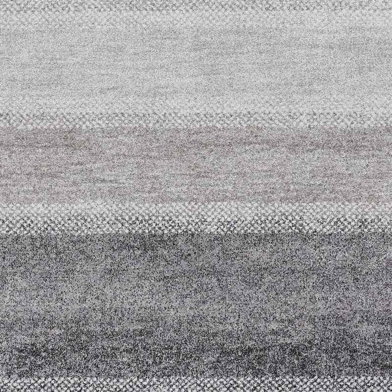 Milano 20687 Modern Stripe Rug in Grey Beige