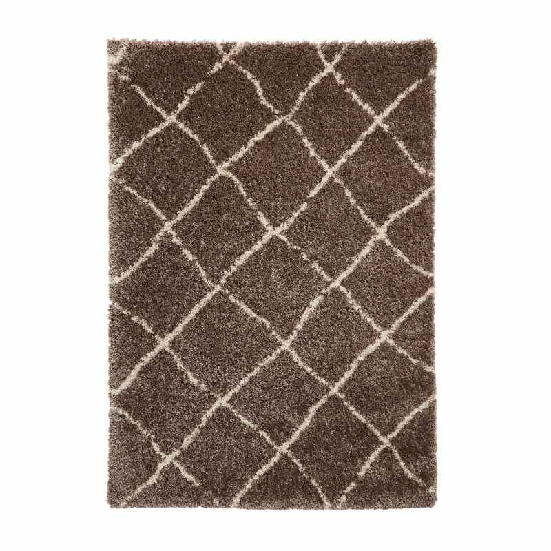 Scandi Berber G257 Shaggy Boho Rugs in Beige Cream