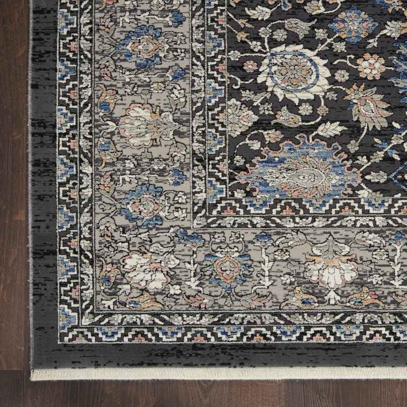 Starry Nights Traditional Medallion Rug STN11 in Grey Navy