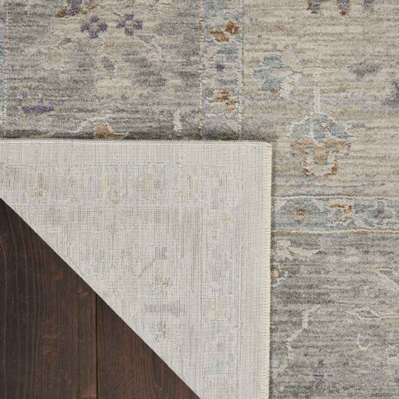 Infinite Persian Runner Rugs IFT01 in Light Grey