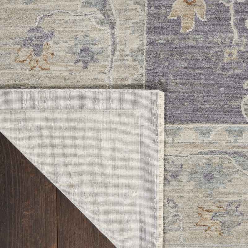 Infinite Persian Runner Rugs IFT03 in Charcoal Grey
