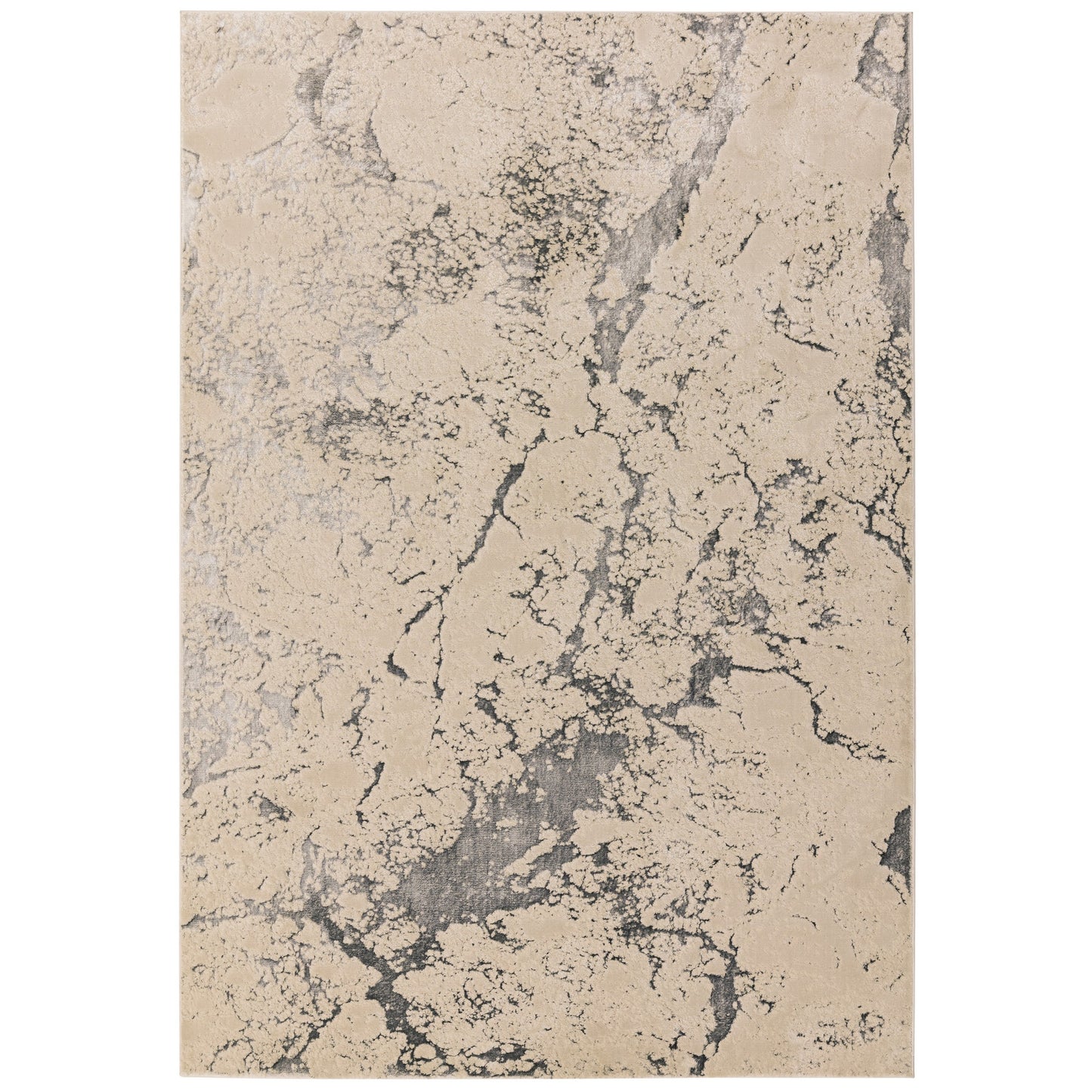 Aurora Solar AU03 Marble Rugs in Silver Grey