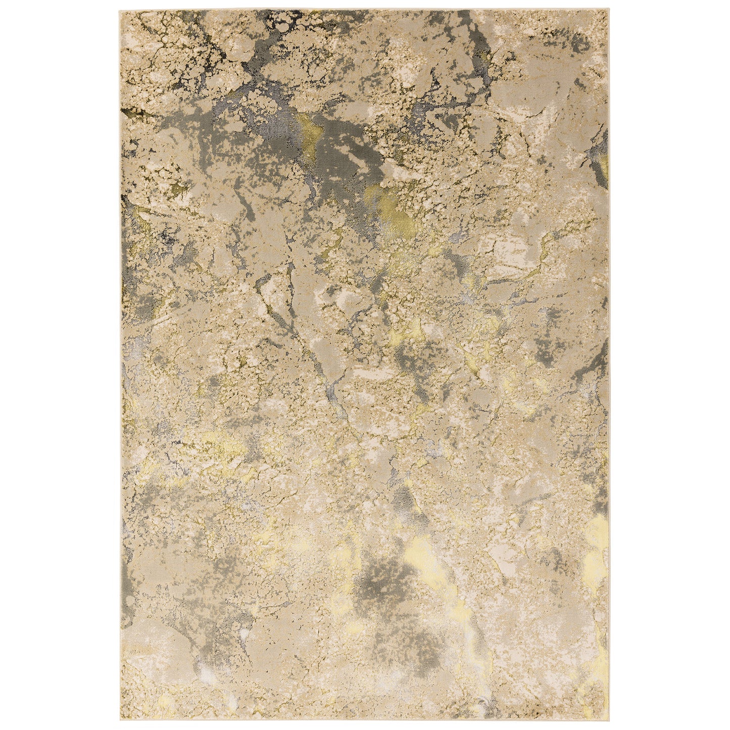 Aurora Galaxy AU04 Marble Rugs in Metallic Beige