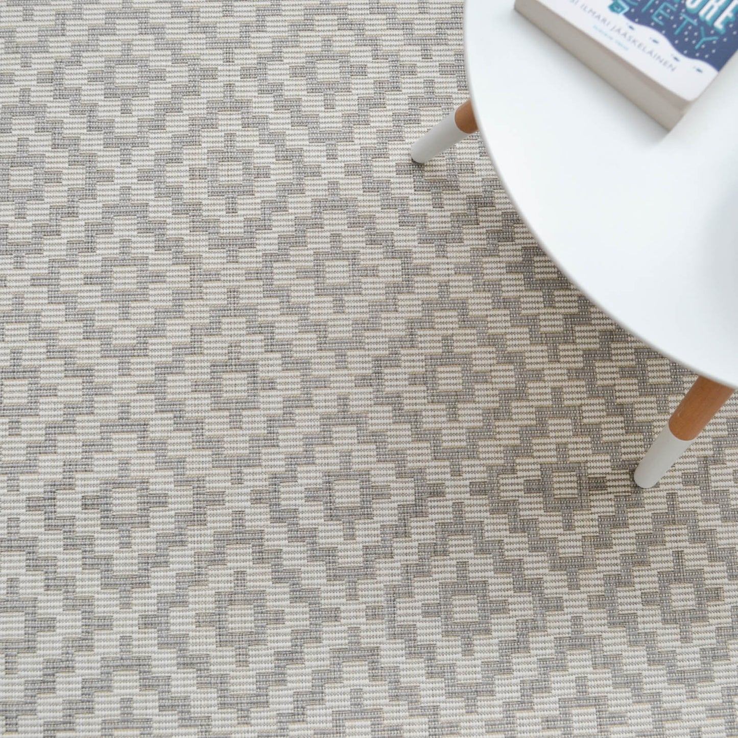Patio Diamond PAT11 Geometric Indoor Outdoor Rugs in Grey