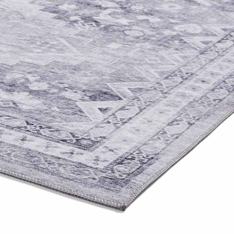 Topaz H1265 Traditional Patterned Grey Rug
