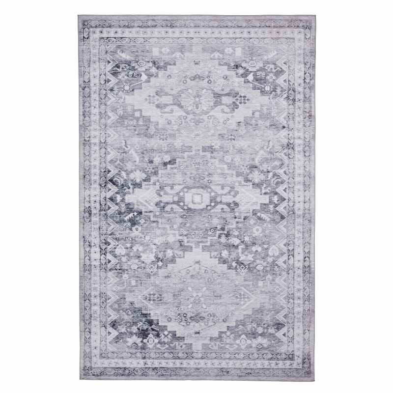 Topaz H1265 Traditional Patterned Grey Rug