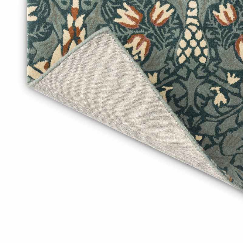 Snakeshead Floral Rugs 127207 in Thistle Russet by William Morris