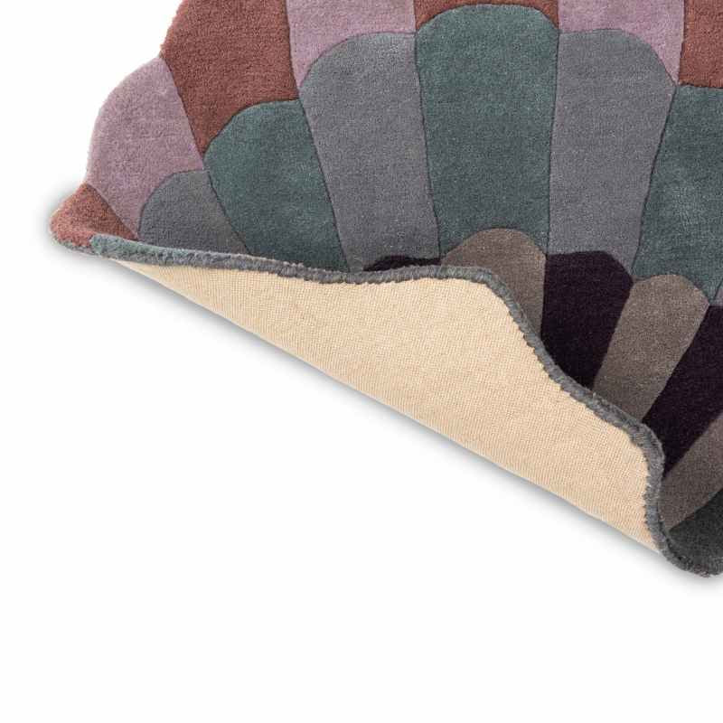 Shell Wool Kids Rugs 141308 in Lilac By Brink and Campman