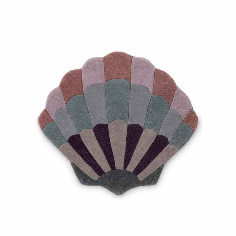 Shell Wool Kids Rugs 141308 in Lilac By Brink and Campman