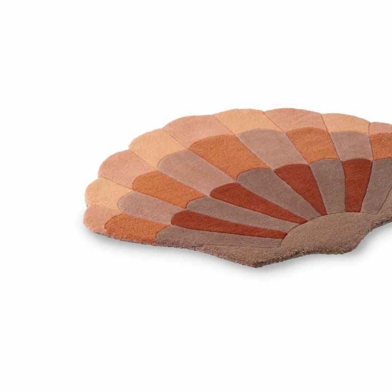 Shell Wool Kids Rugs 141302 in Powder By Brink and Campman