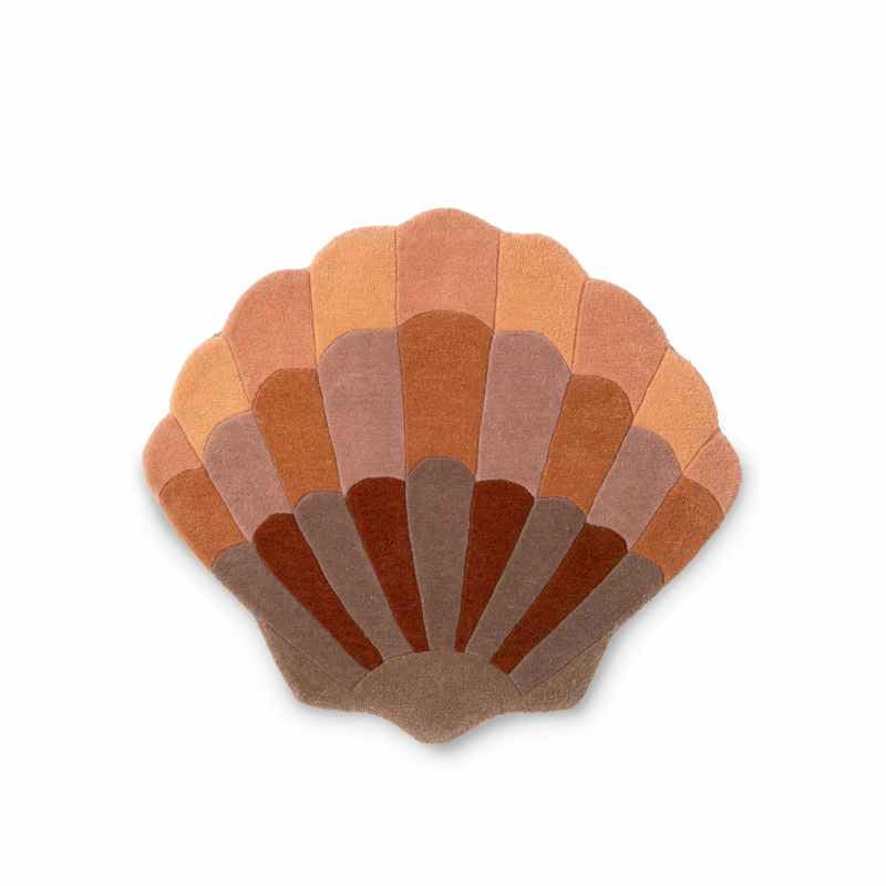 Shell Wool Kids Rugs 141302 in Powder By Brink and Campman