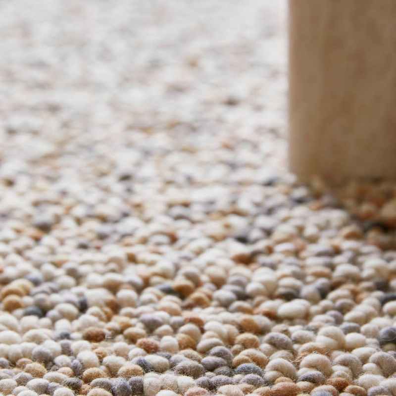 Pebble Shaggy Rugs in Beach Beige 129801 By Brink and Campman