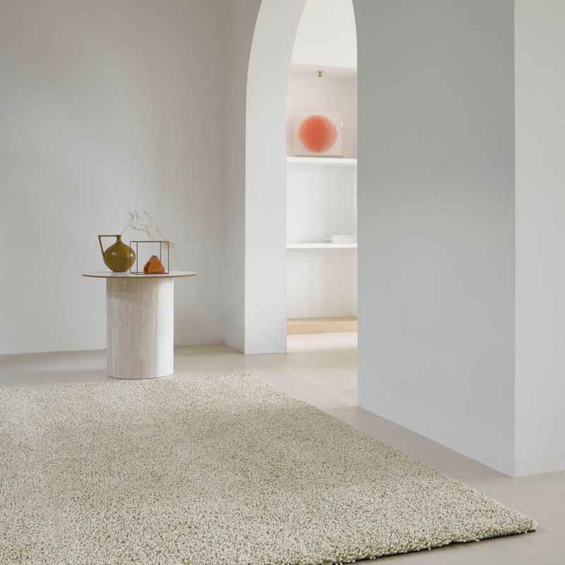 Trace Cut Shaggy Rugs in olive green 120917 By Brink and Campman