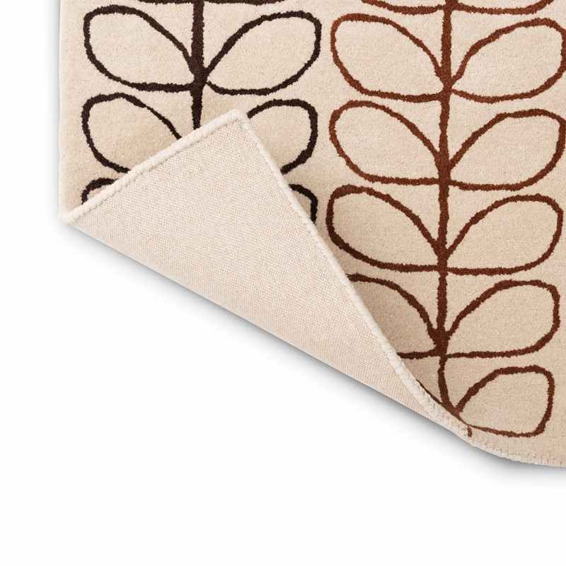 Linear Stem Ombre Runner Rugs 061103 in Tomato By Orla Kiely