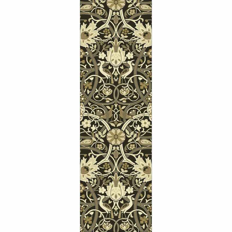 Bullerswood Runner Rugs 127305 in Charcoal Mustard By William Morris