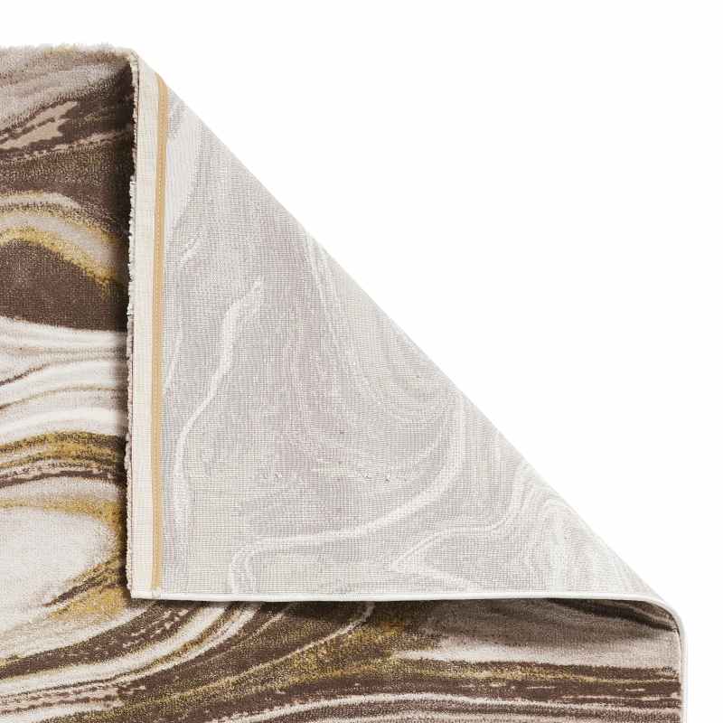 Florence 50031 Marble Modern Rugs in Beige Gold