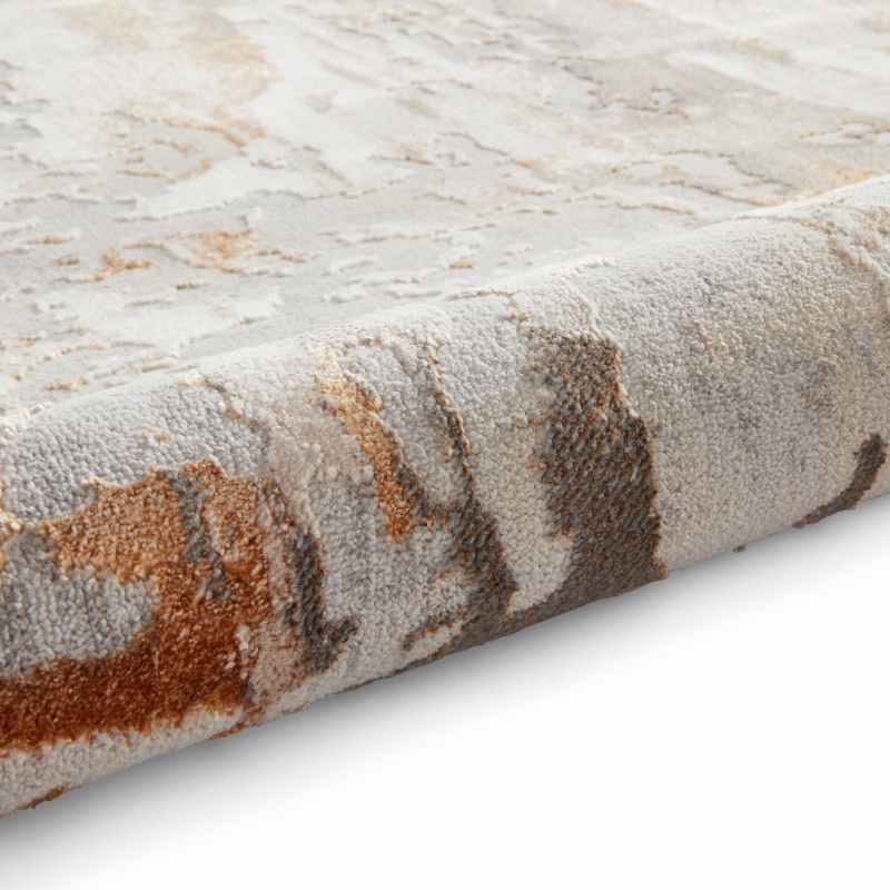 Apollo GR580 Modern Abstract Distressed Rugs in Bronze Grey