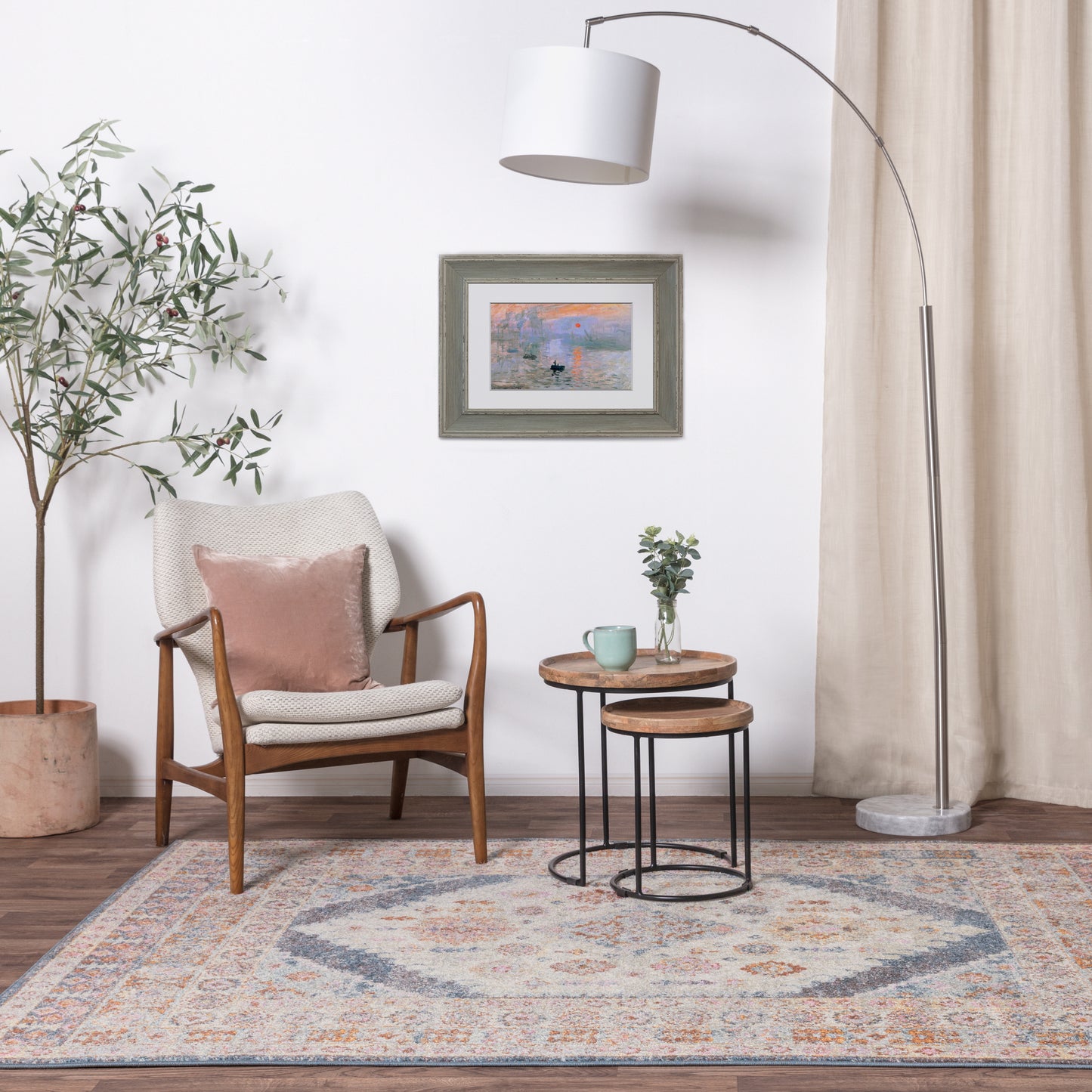 Flores Fiza FR06 Traditional Persian Medallion Rugs in Multi