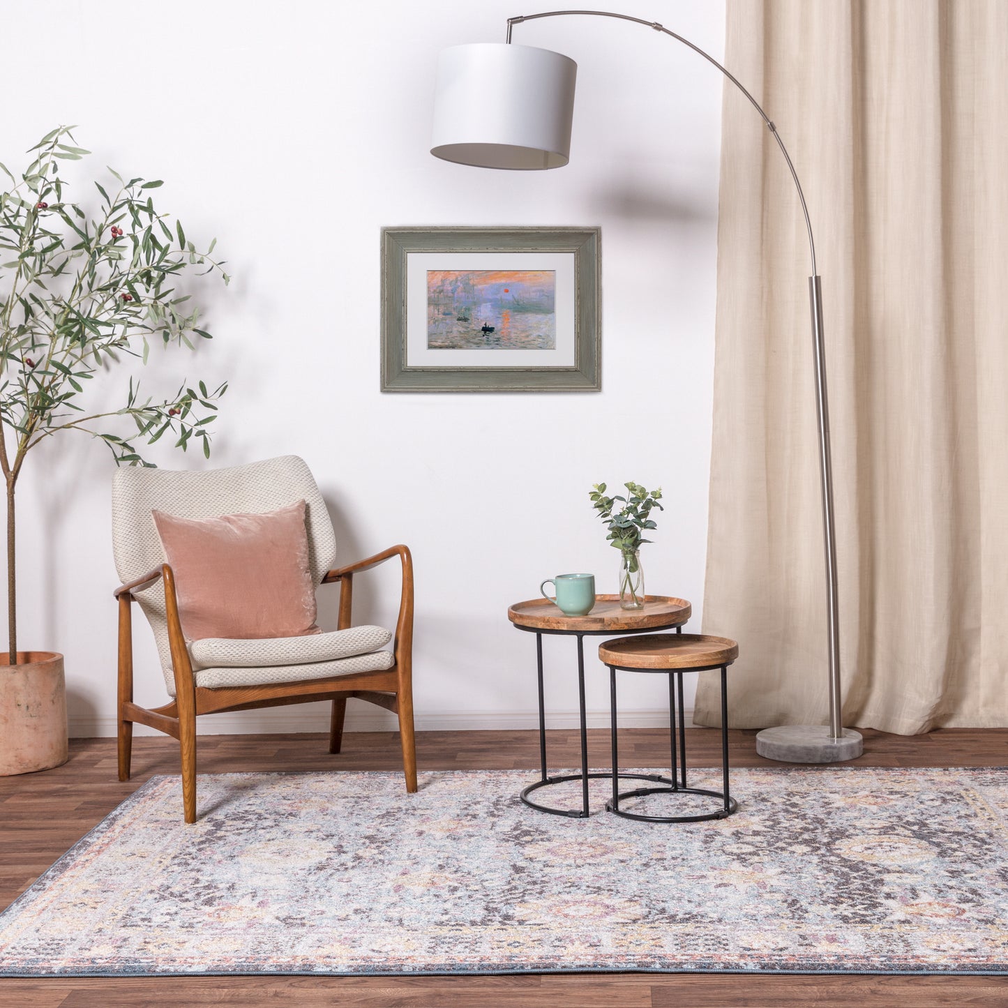 Flores Gita FR03 Traditional Persian Floral Rugs in Multi