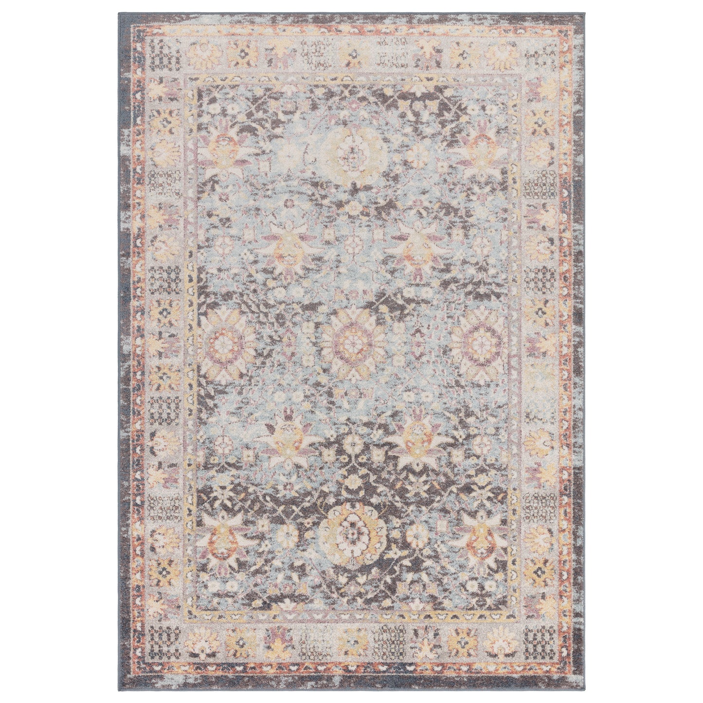 Flores Gita FR03 Traditional Persian Floral Rugs in Multi